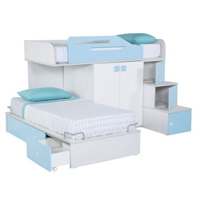 Imagen 2 del producto Cama Tren 223 1 Plaza Con Cajones Gri/Ce