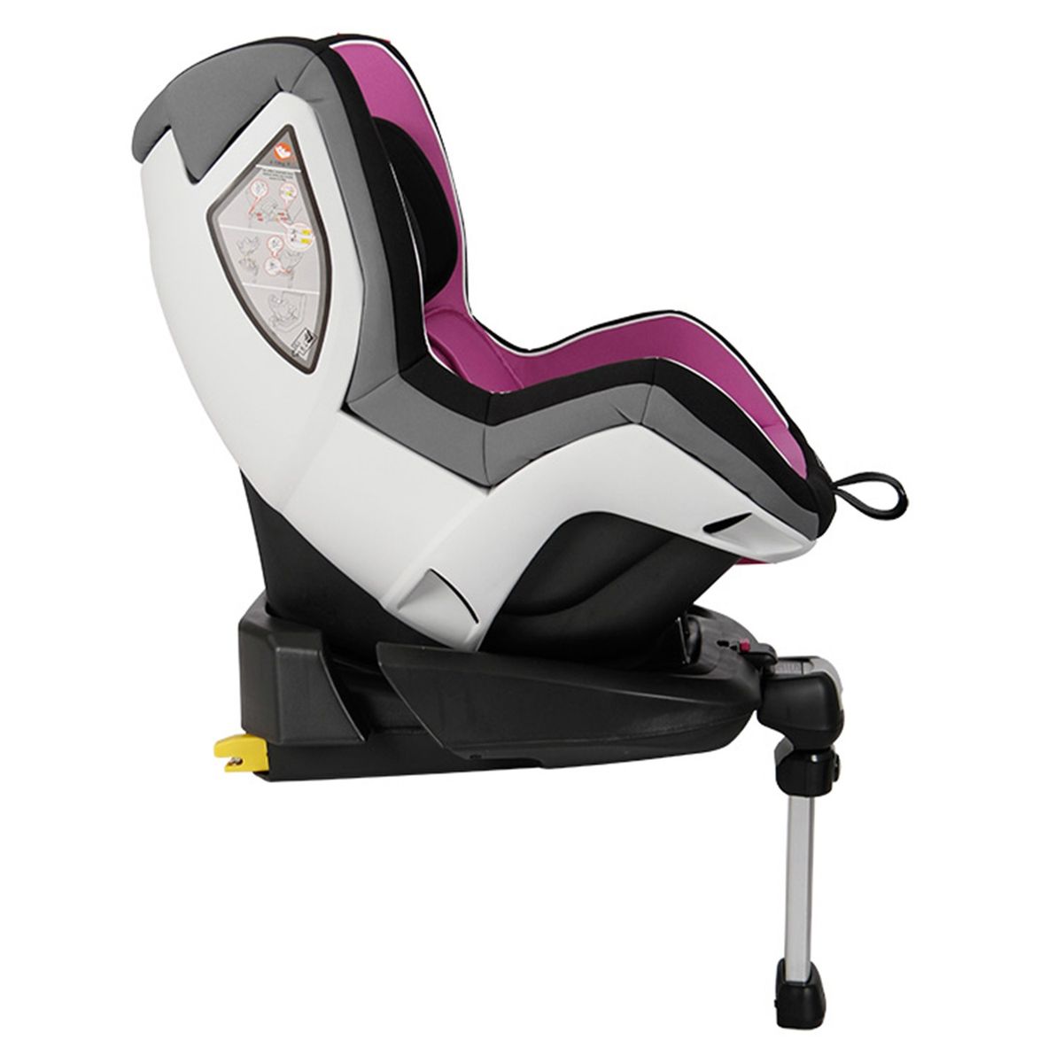 BEBEGLO - Silla de Auto Convertible LB-589 Fucsia Isofix y base con barra de apoyo