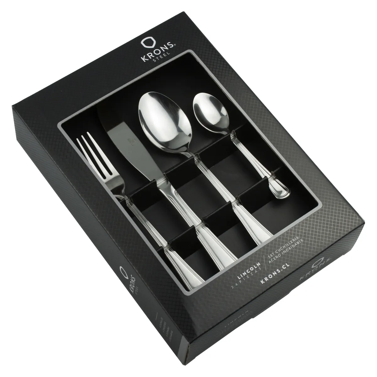 KRONS - Set 24 Cubiertos Lincoln Box Krons