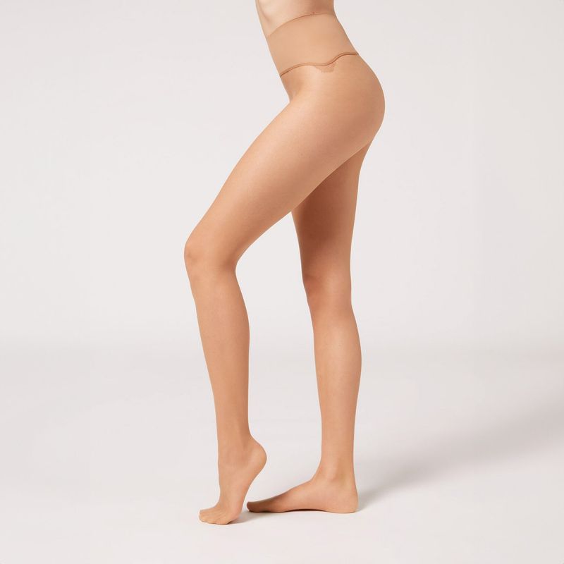 CALZEDONIA - Pantys Imperceptibles Sin Costuras Veladas 20 Deniers Mujer Calzedonia