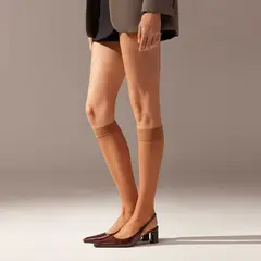 CALZEDONIA - Medias a La Rodilla Veladas 8 Deniers Mujer