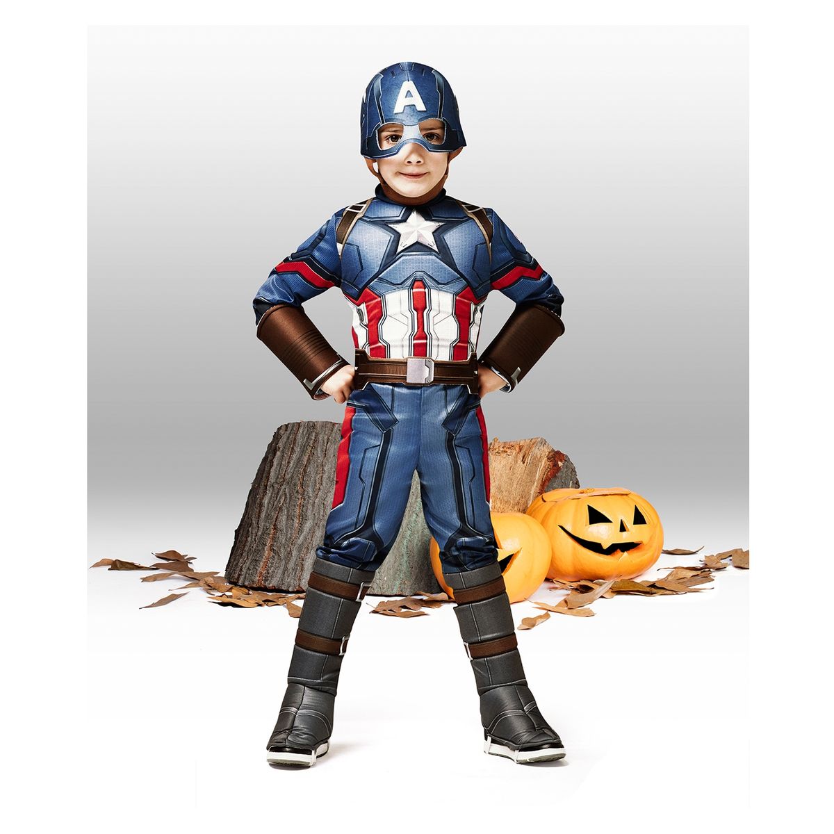 AVENGERS - Disfraz Assemble Capitán América Deluxe Avengers