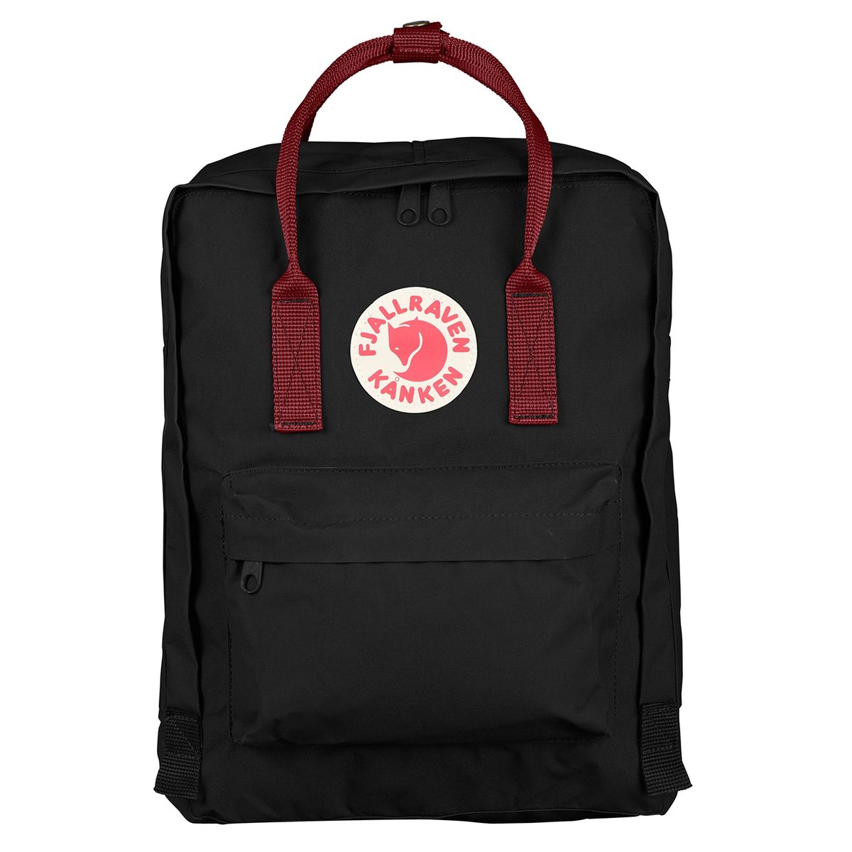 FJALLRAVEN - Fjallraven Mochila Kanken Classic Black Ox Red Mujer