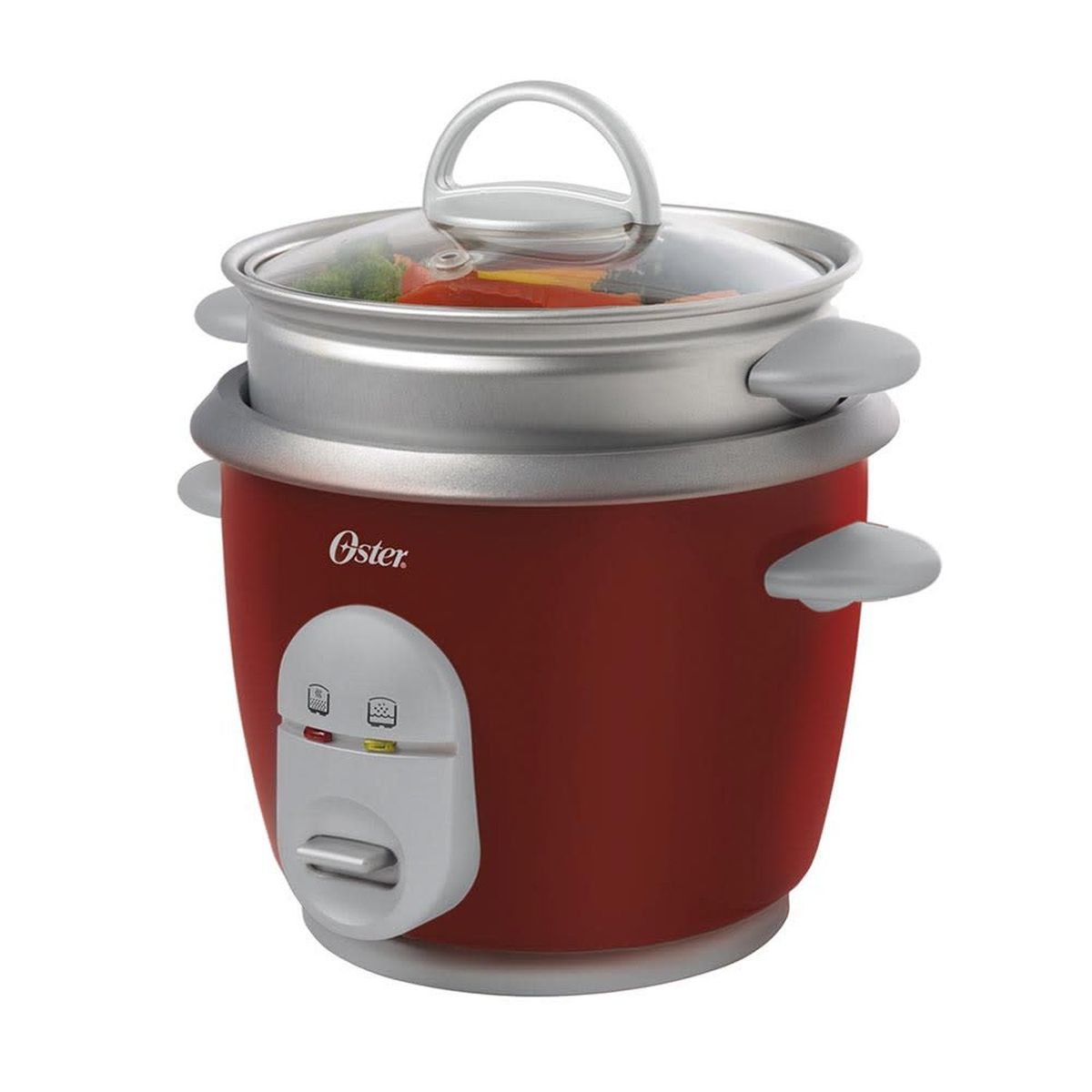 OSTER - Arrocera Multiusos CKSTRC4723 Pantalla Digital de 3 Tazas Rojo Oster