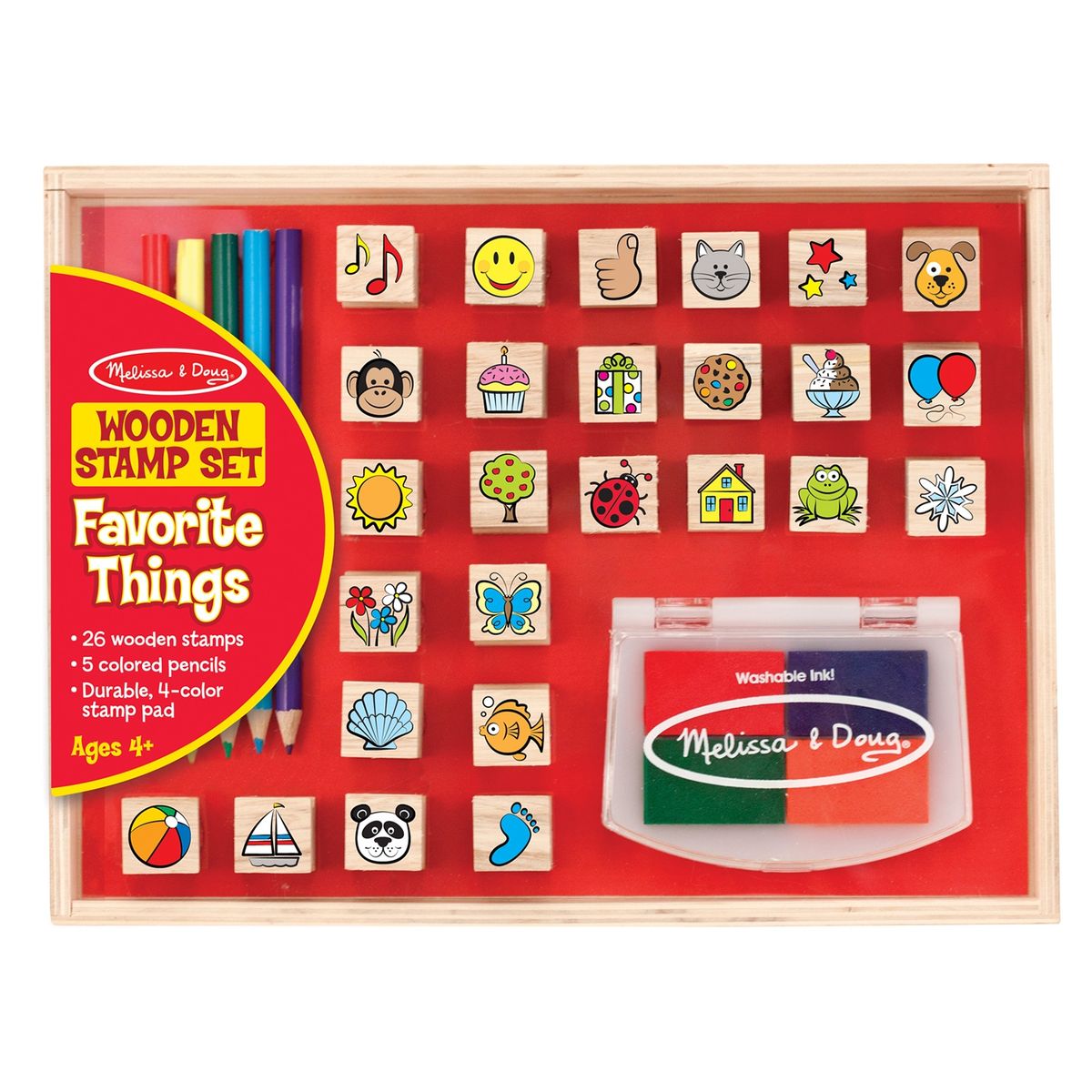 MELISSA & DOUG - Melissa & Doug Stamps Madera - Diseños