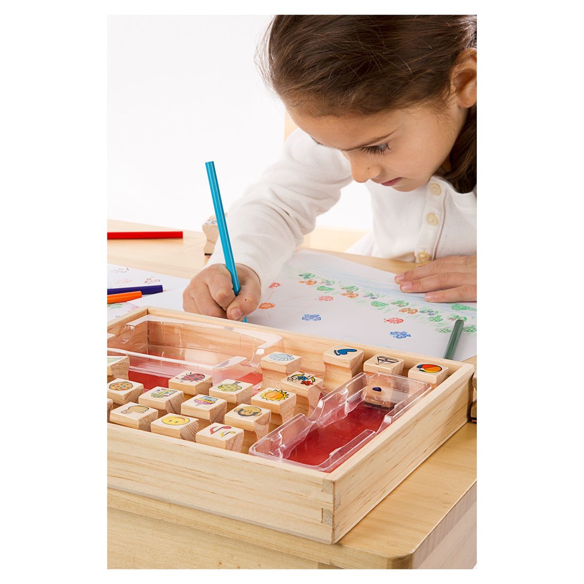 MELISSA & DOUG - Melissa & Doug Stamps Madera - Diseños