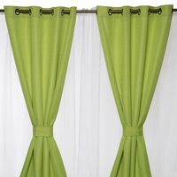 Juego Cortina Rustica + Velo Crudo