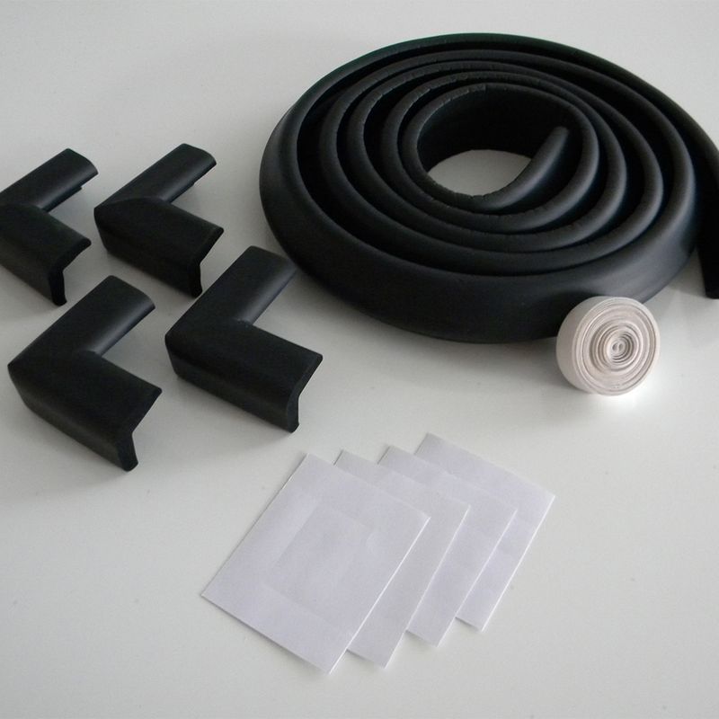 KIDCO - Set Protector Bordes/Esquina Negro Kidco