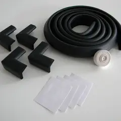 KIDCO - Set Protector Bordes/Esquina Negro