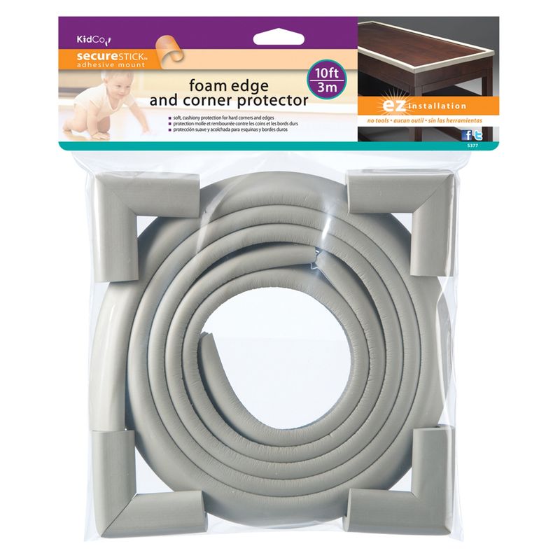KIDCO - Set Protector Bordes/Esquina Gris Kidco