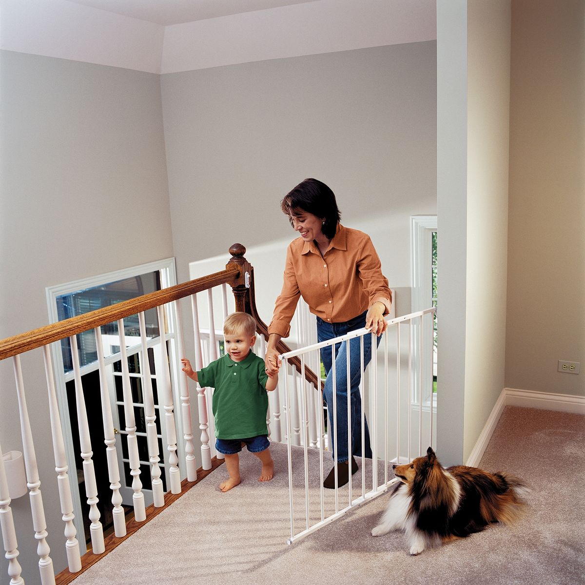 KIDCO - Puerta Seguridad Escalera Reja Blanco Kidco