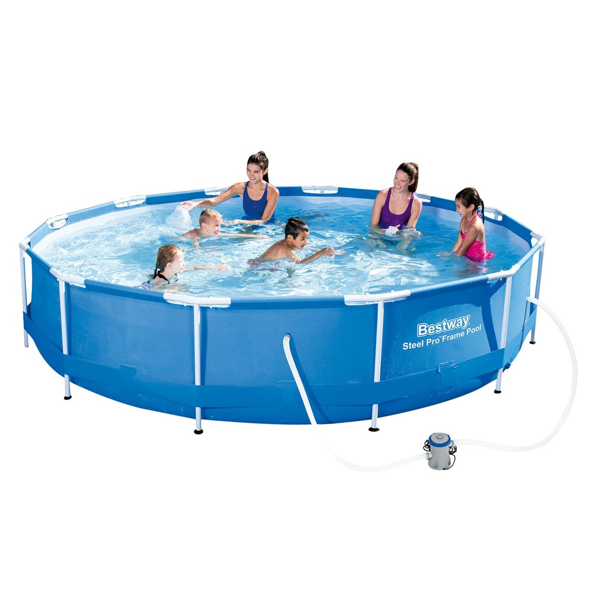 BESTWAY - Piscina Estructural Redonda 366 X 76 Cm. 6.473 Lts + Filtro Bestway