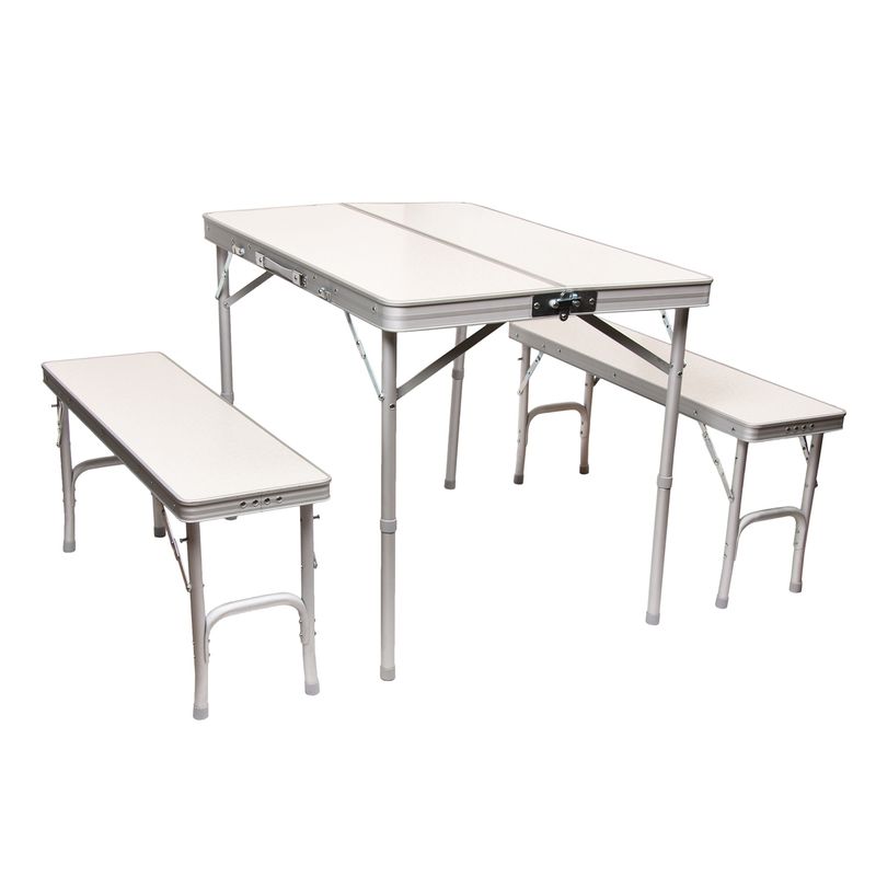 DOITE - Mesa Outdoor Con Dos Bancos