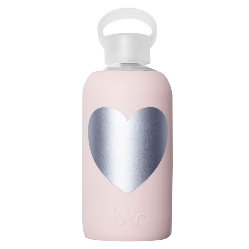 BKR - Botella De Vidrio 500 Ml + Funda Silicona Silver Bkr