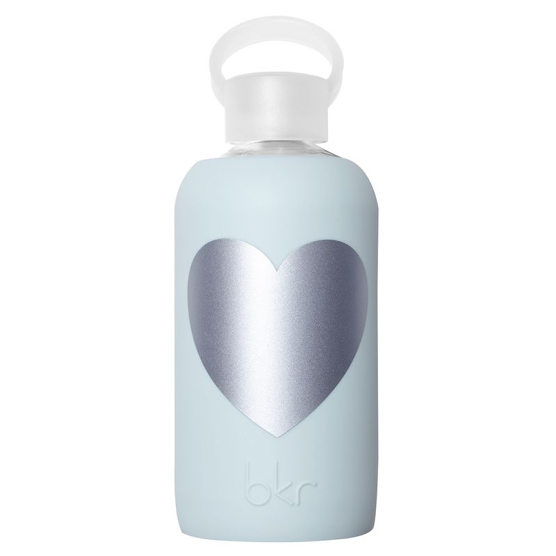BKR - Botella De Vidrio 500 Ml + Funda Silicona Silver Bkr