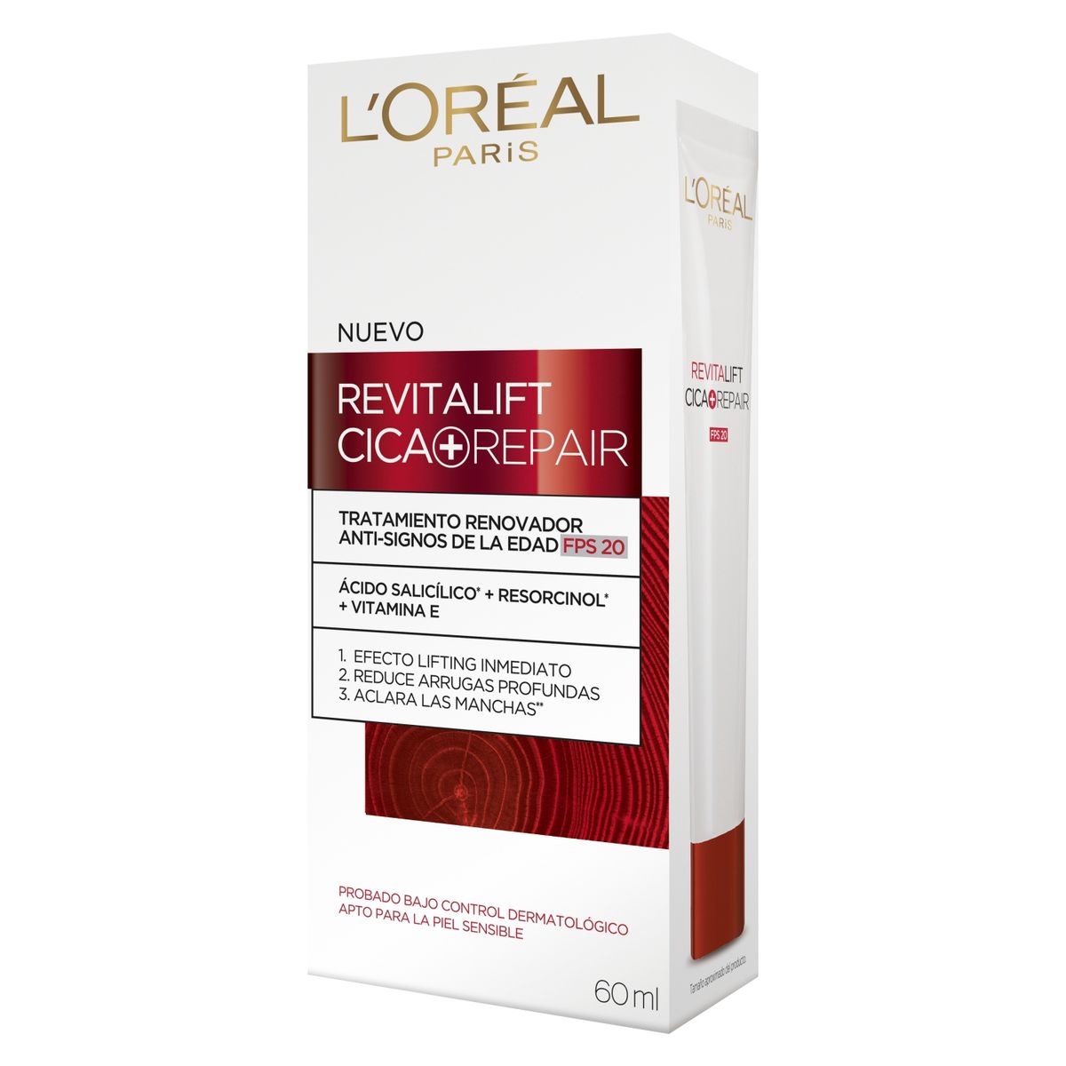 DERMO EXPERTISE - Crema Hidratante Antiedad Revitalift Cica Repair Spf20 60 Ml Dermo Expertise