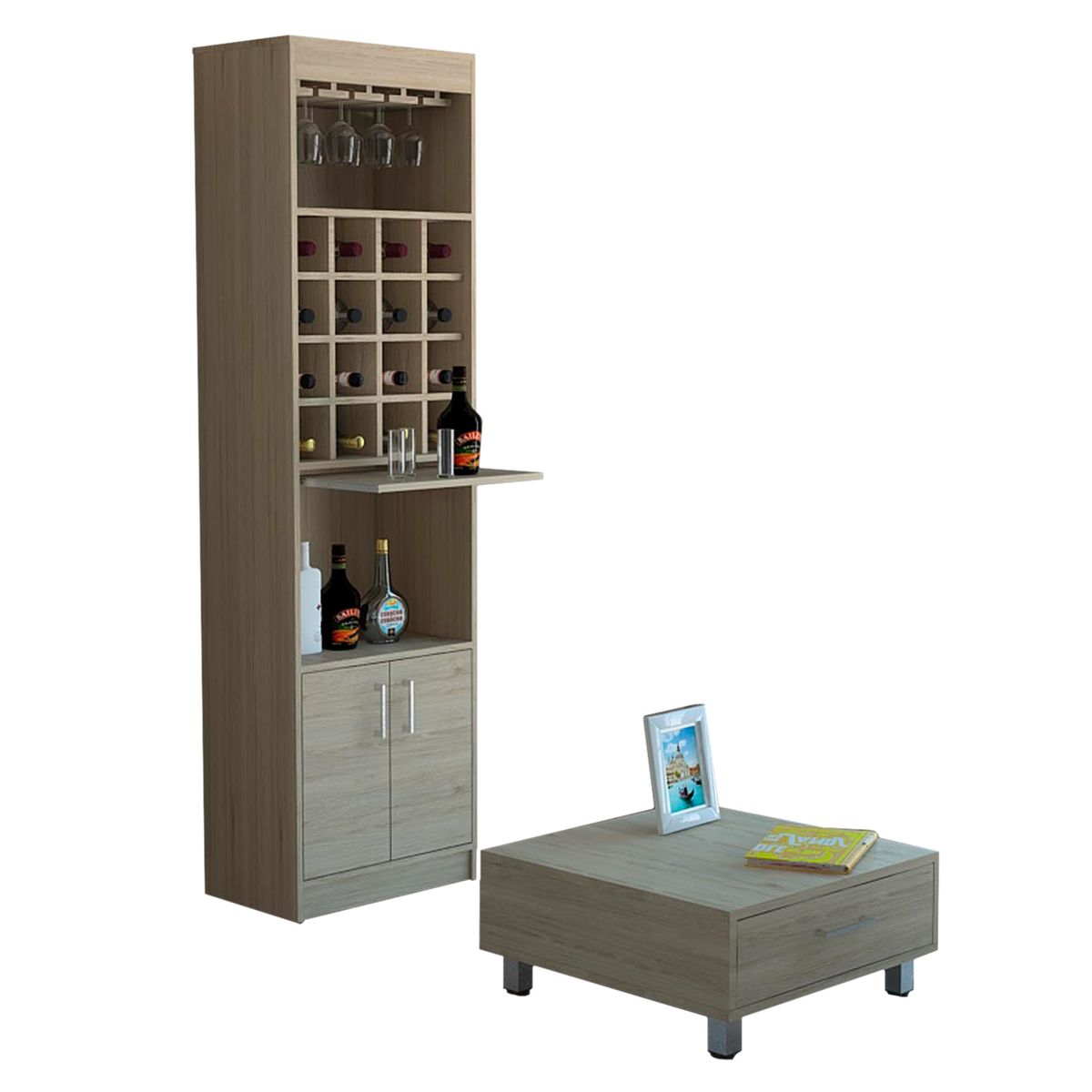 TUHOME - Bar Kava + Mesa de Centro Amaretto Tuhome