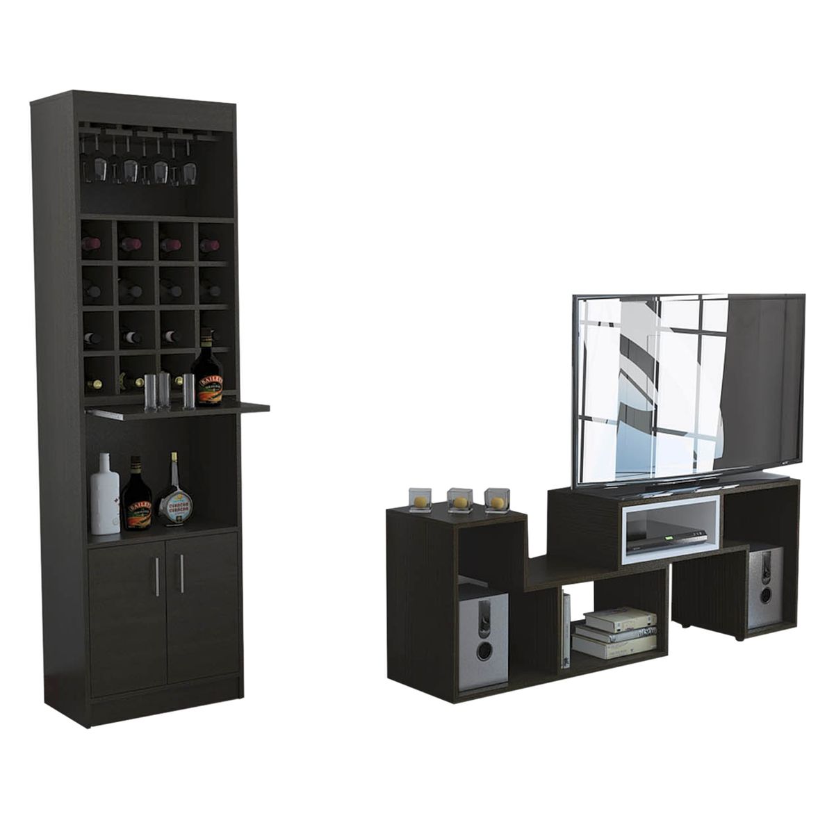 TUHOME - Tuhome Bar Kava + Rack Extensible Amaretto