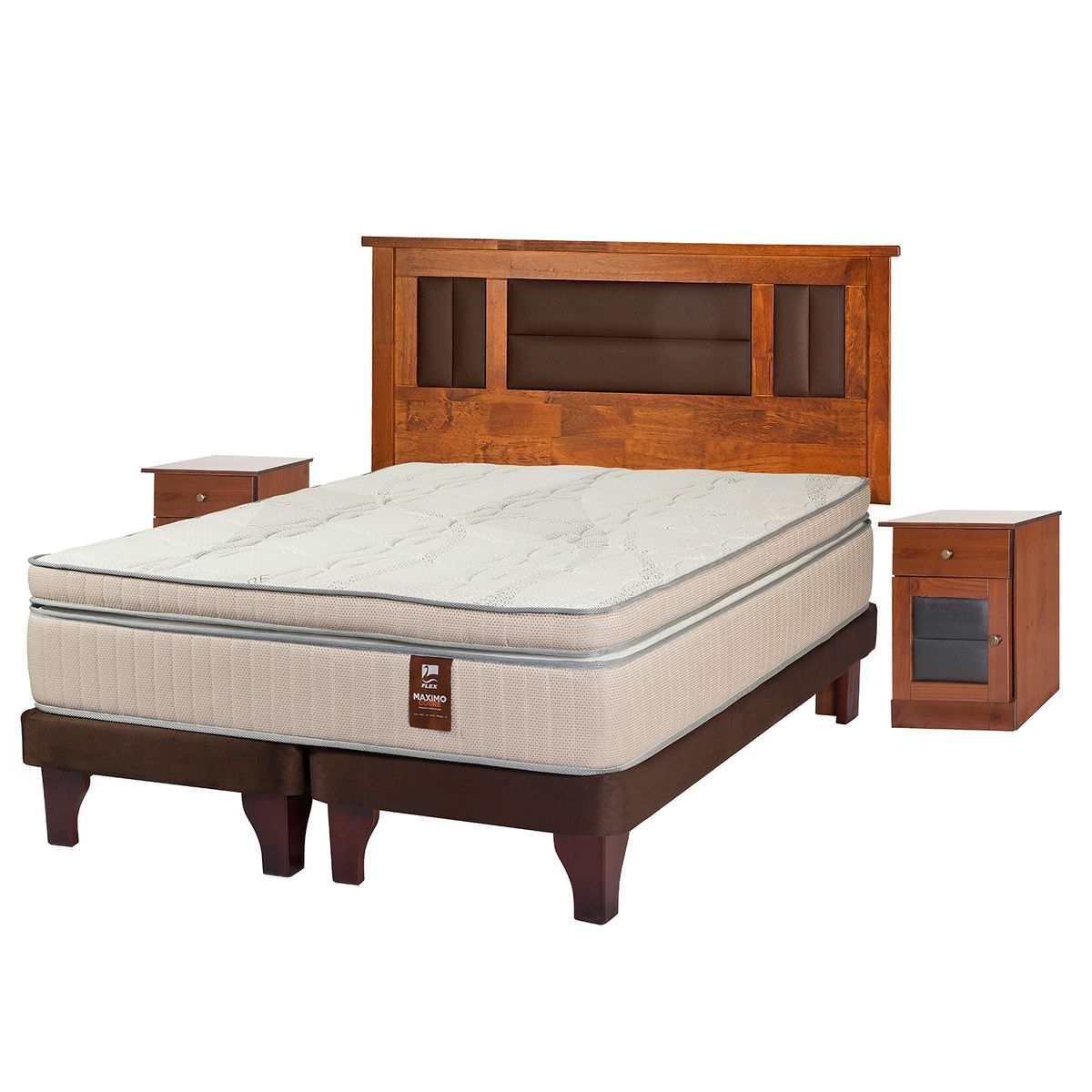 FLEX - Cama Europea Flex Maximo Cob King + Muebles Lorraine