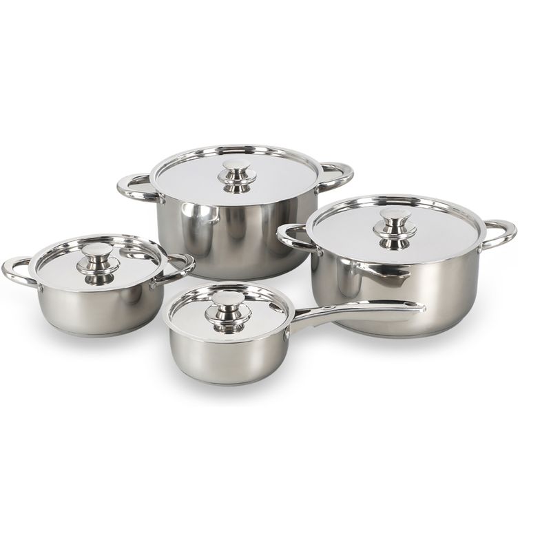WENS - Batería de Cocina Acero Inoxidable 8 Piezas 460 Wens