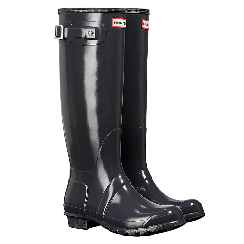 HUNTER - Bota de Agua Mujer Negra Hunter