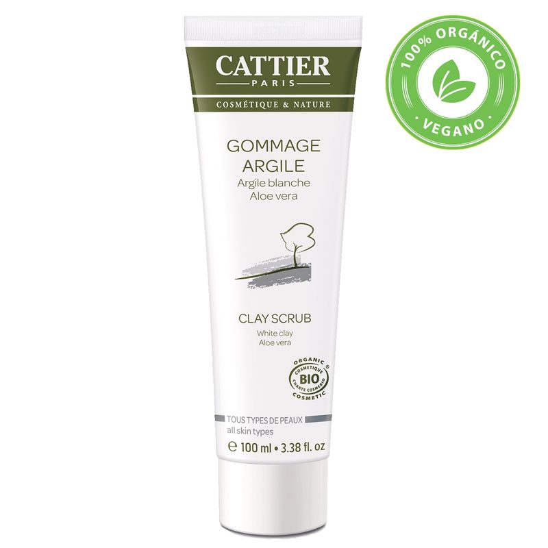 CATTIER - Exfoliante Rostro Arcilla Blanca Cattier