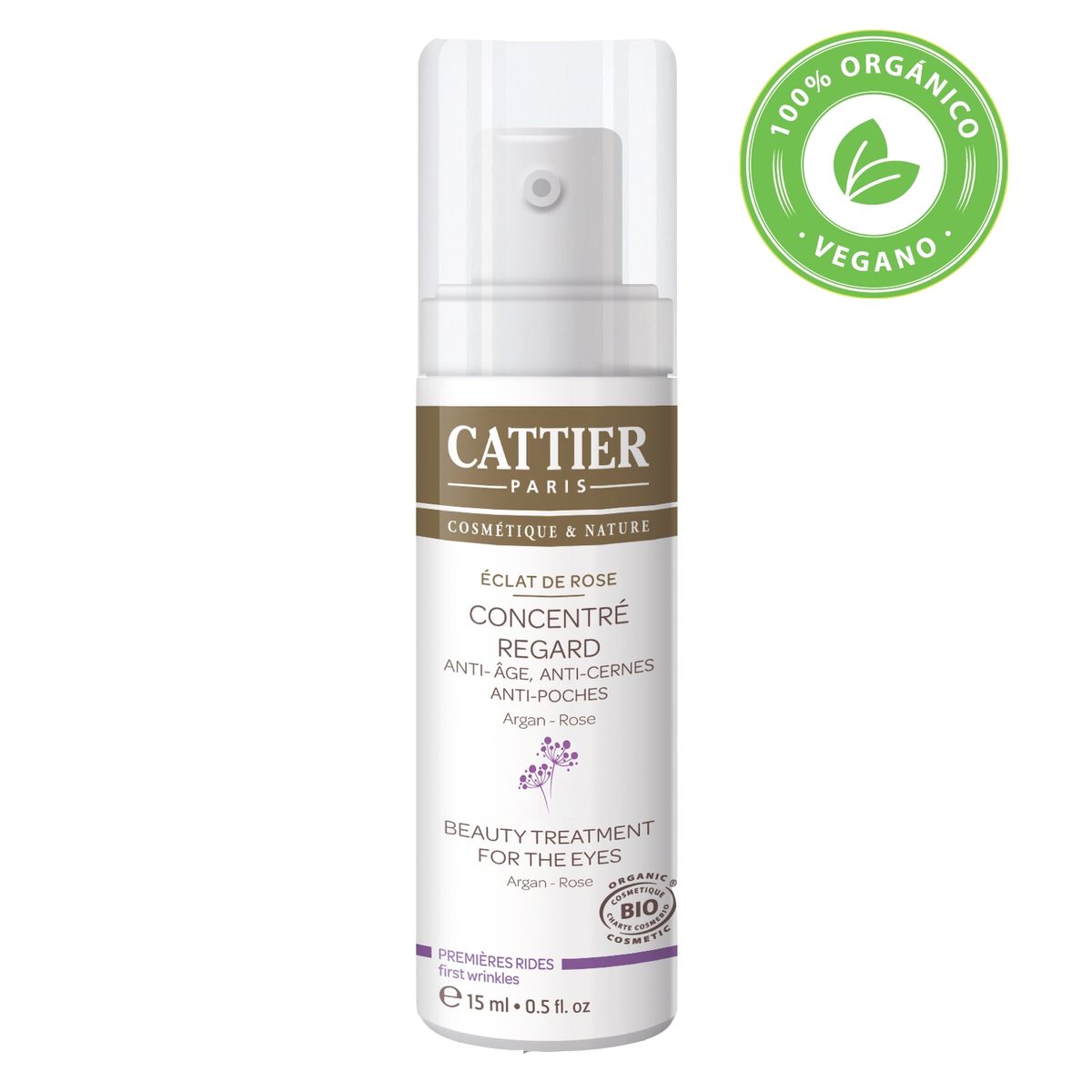 CATTIER - Contorno de Ojos Antiedad Argan Rosa Cattier