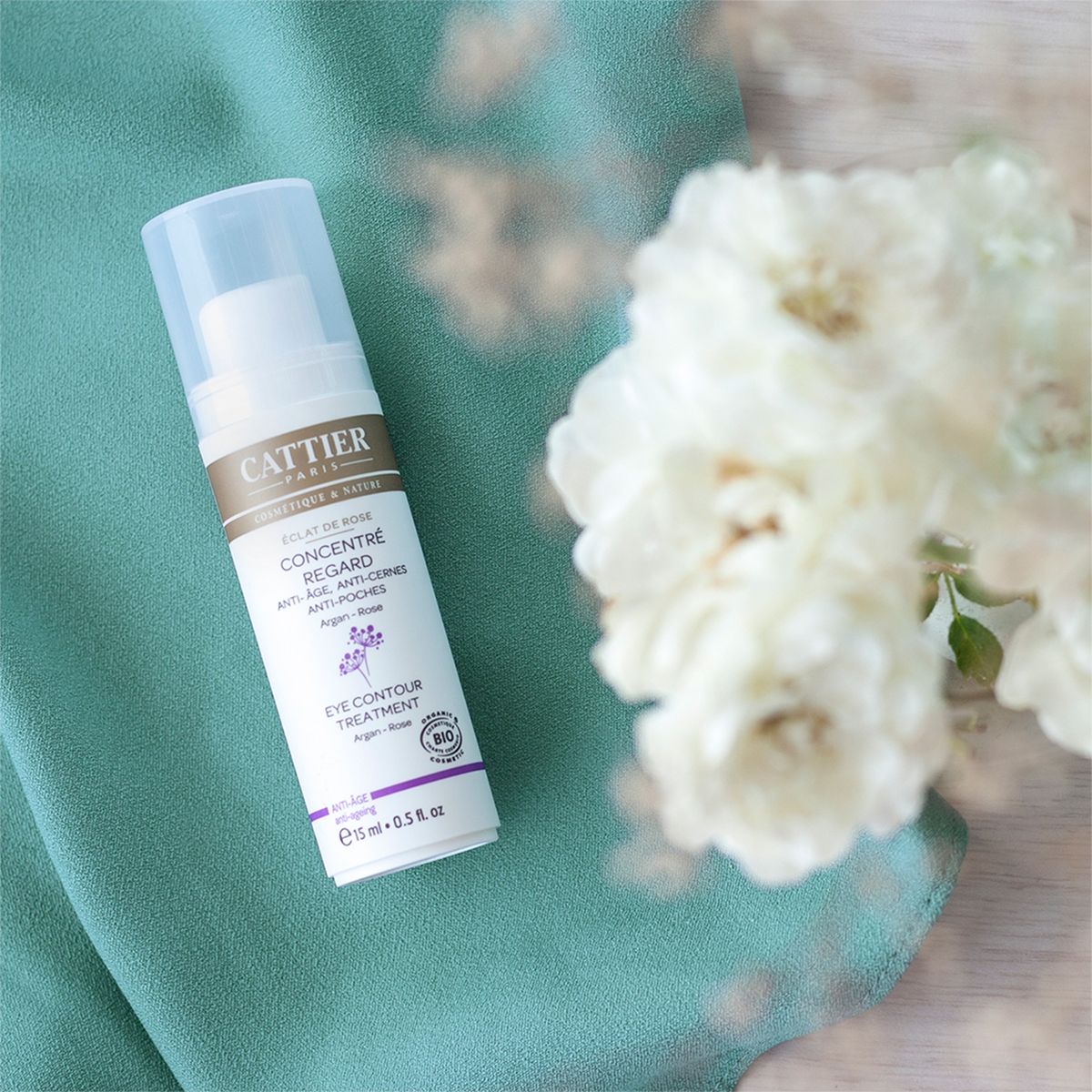 CATTIER - Contorno de Ojos Antiedad Argan Rosa Cattier