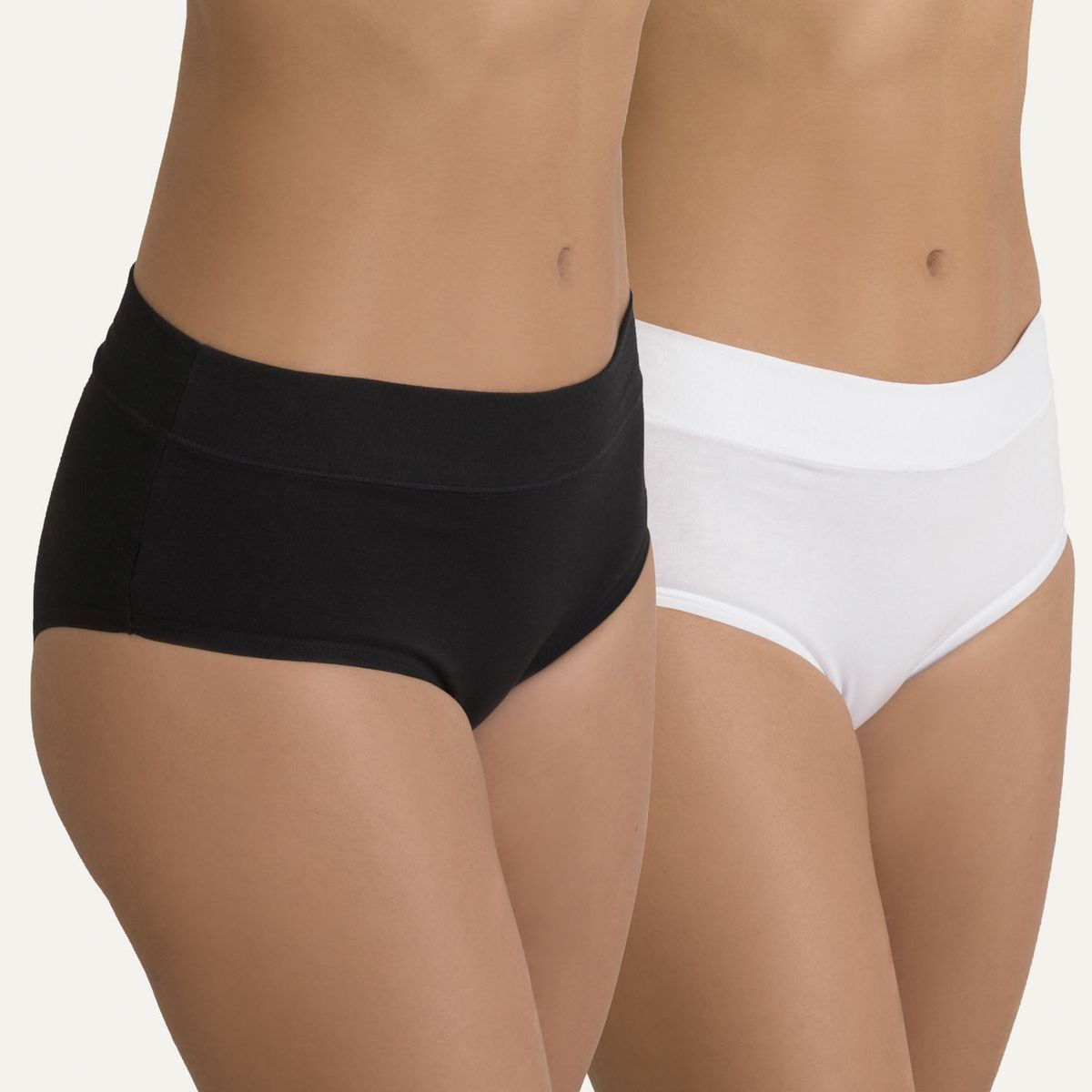 FLORES - Pack De 2 Calzón Tiro Alto Mujer Flores