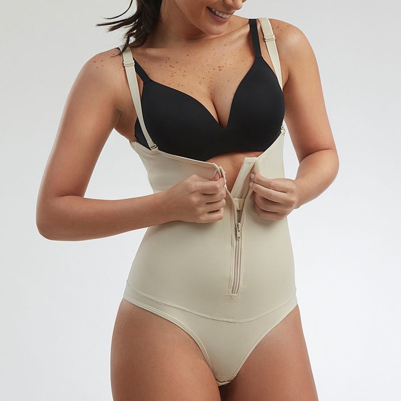 FLORES - Body Modelador Control Alto con Cierre Mujer Flores