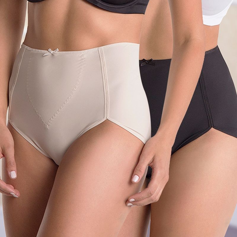 FLORES - Pack de 2 Calzones Control Suave Mujer Flores