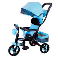 Triciclo 4 Funciones En 1 Azul