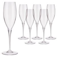 Set 6 Copas Champaña Cristal Premium