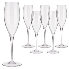 BORMIOLI - Set 6 Copas Champaña Cristal Premium
