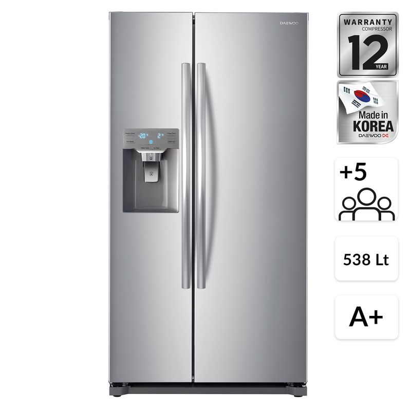 DAEWOO - Side By Side 538 lt FRS-ZB555NC Inox