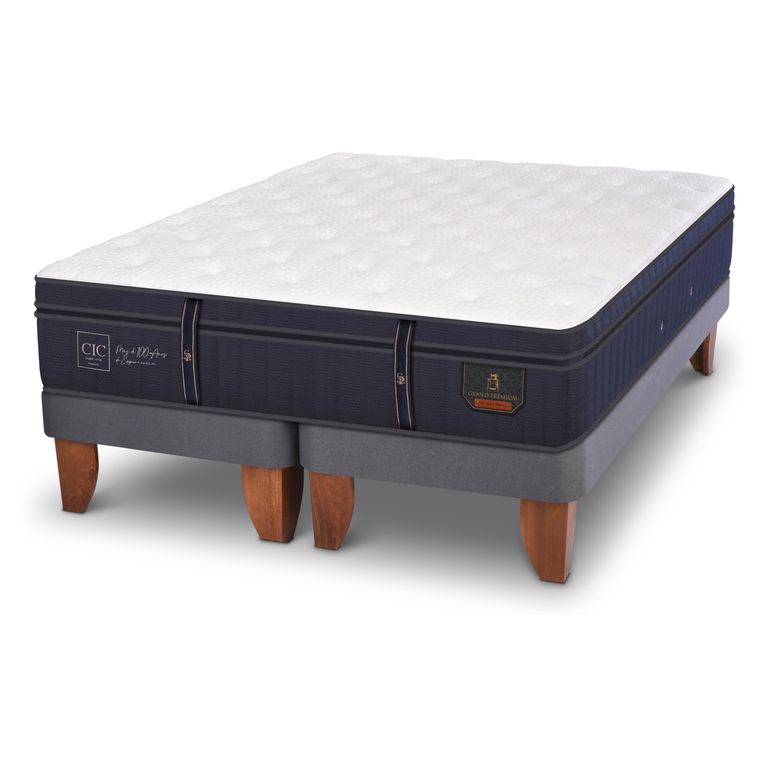 CIC Cama Europea Grand Premium 2 Plazas X 2.00Mt Base Dividida