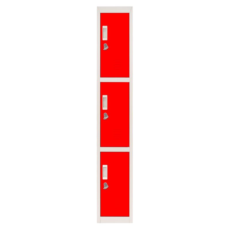 MALETEK - Locker Rojo Candado 1 Cuerpo Maletek