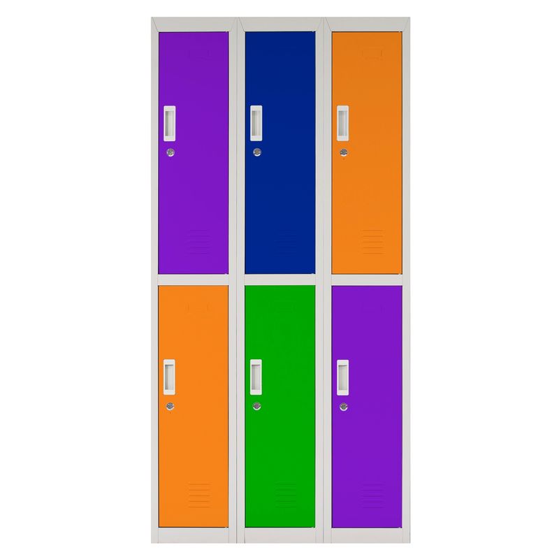 MALETEK - Locker Colores Llave 3 Cuerpos Maletek