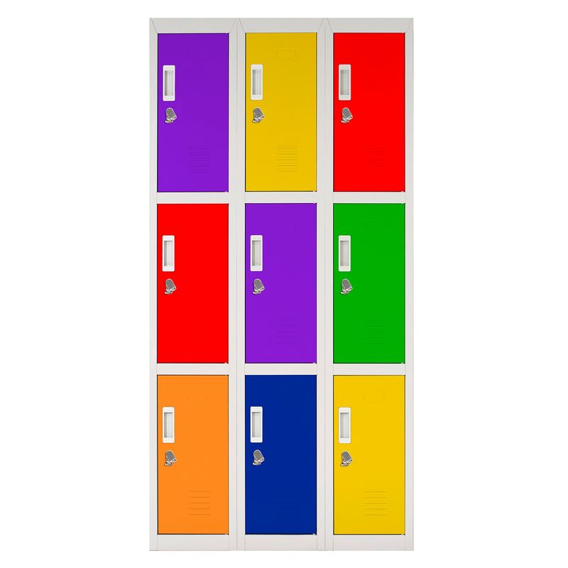 MALETEK - Locker Colores Candado 3 Cuerpos Maletek
