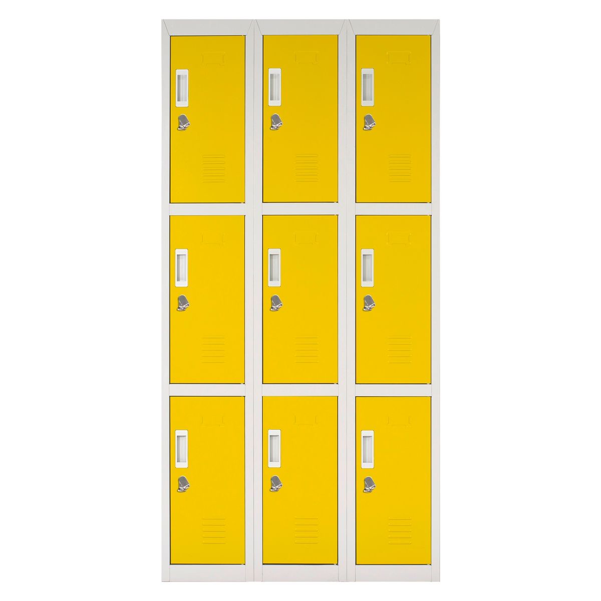 MALETEK - Locker Amarillo Candado 3 Cuerpos Maletek