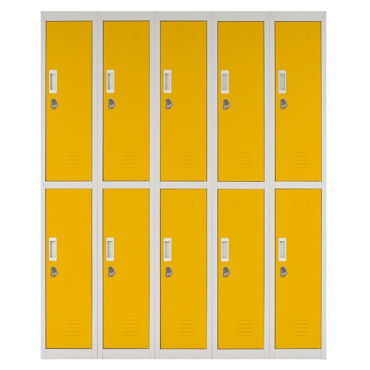 MALETEK - Locker Amarillo Candado 5 Cuerpos Maletek