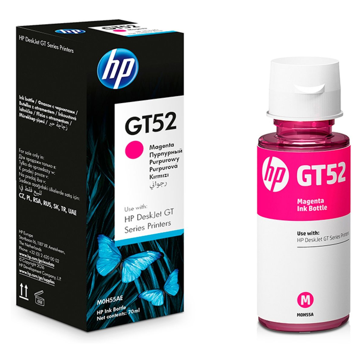 HP - Botella De Tinta HP Original GT52 Magenta