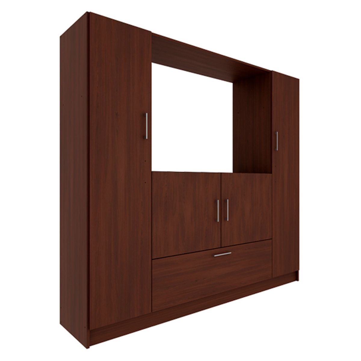 SILCOSIL - Clóset 4 Puertas 1 Cajón Zapatero TV42" Silcosil