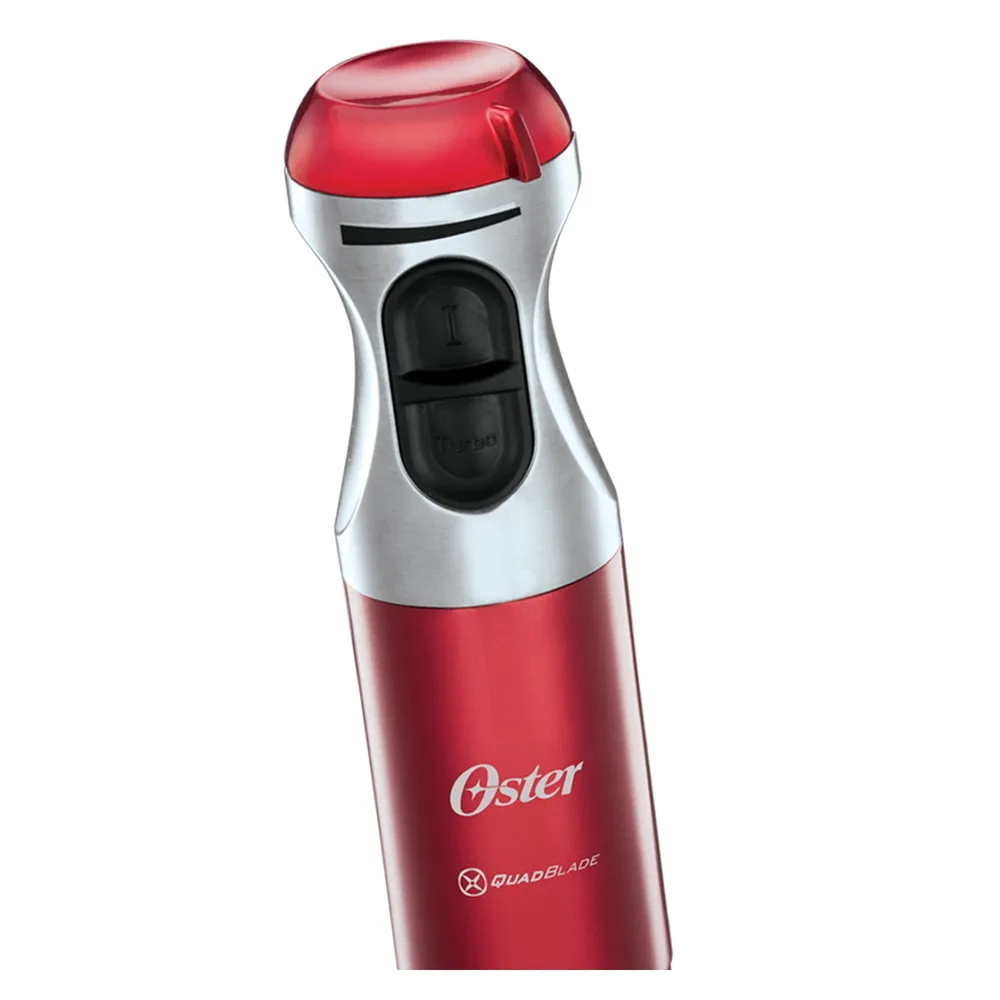 Oster Batidora de Inmersión Cuchilla Quad FPSTHB5102R Rojo, foto 3