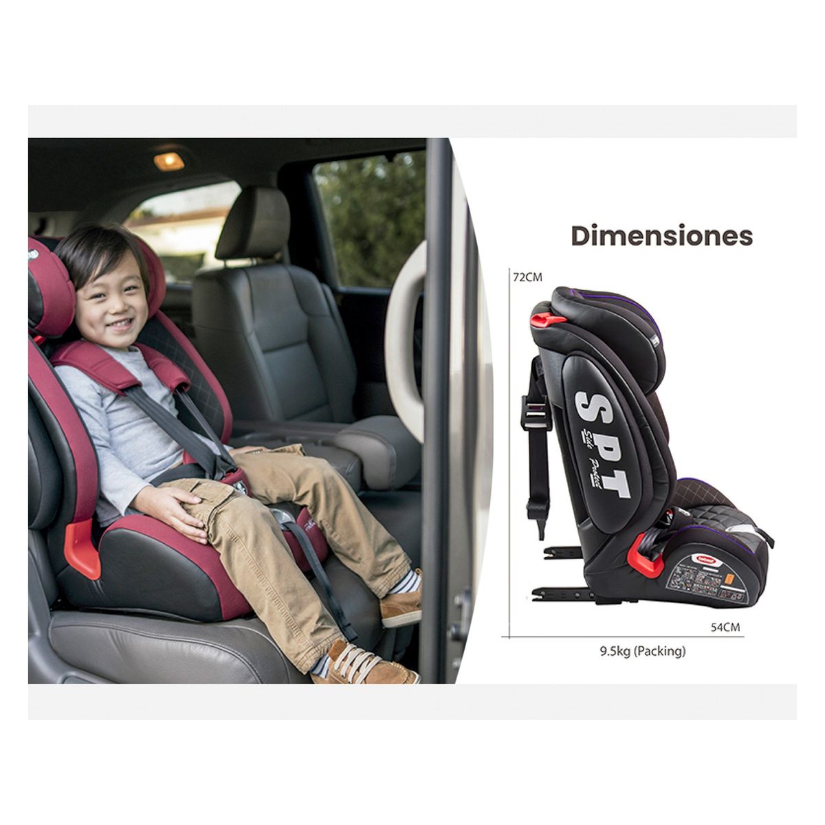 BEBESIT - Silla de Auto Butaca Bewell Isofix Bebesit