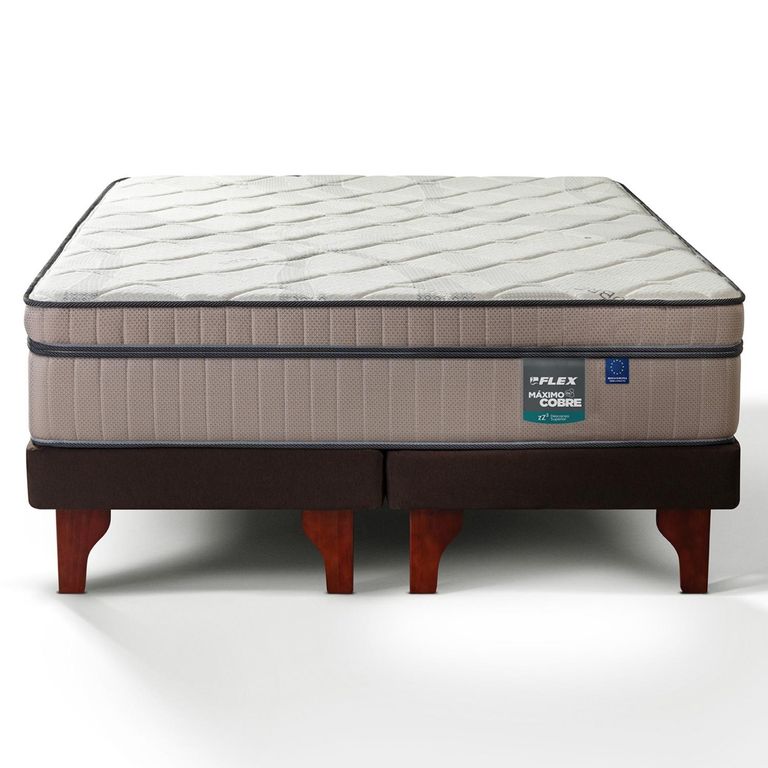 Cama Europea Maximo Cobre Super King X 2.00Mt Base Dividida