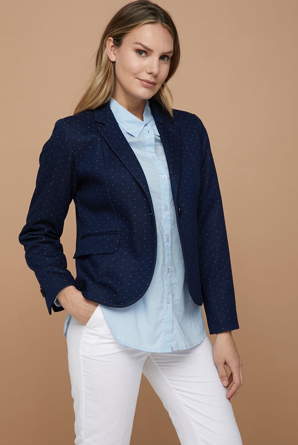 LA MARTINA - Blazer Manga Larga Algodón Mujer La Martina
