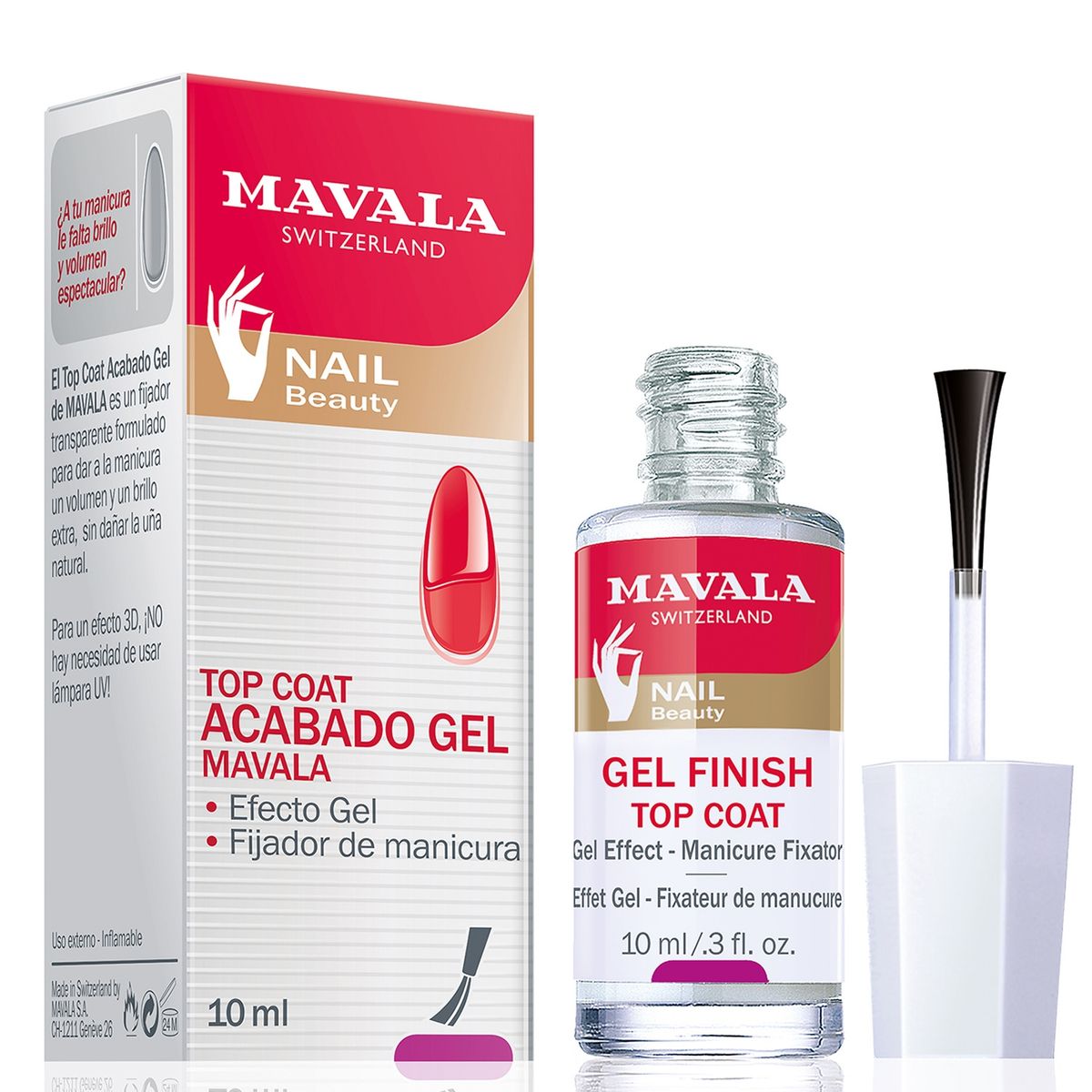 MAVALA - Top Coat Finish Para Uñas 10 Ml Mavala