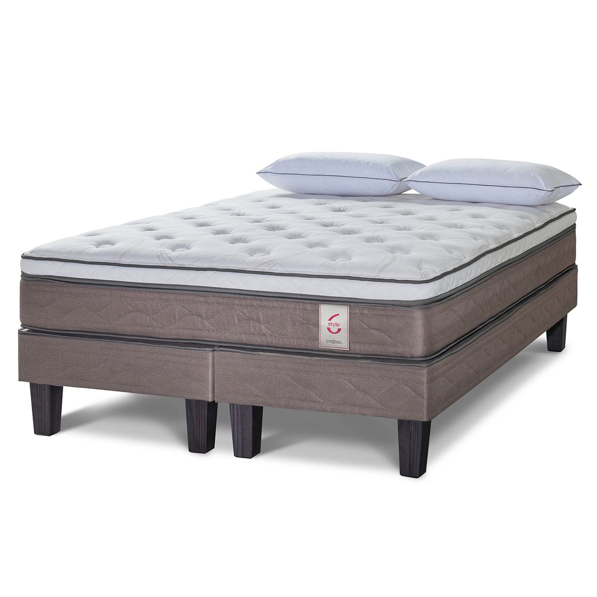 ROSEN - Cama Europea New Style 6 2 Plazas Base Dividida 150x200 cm