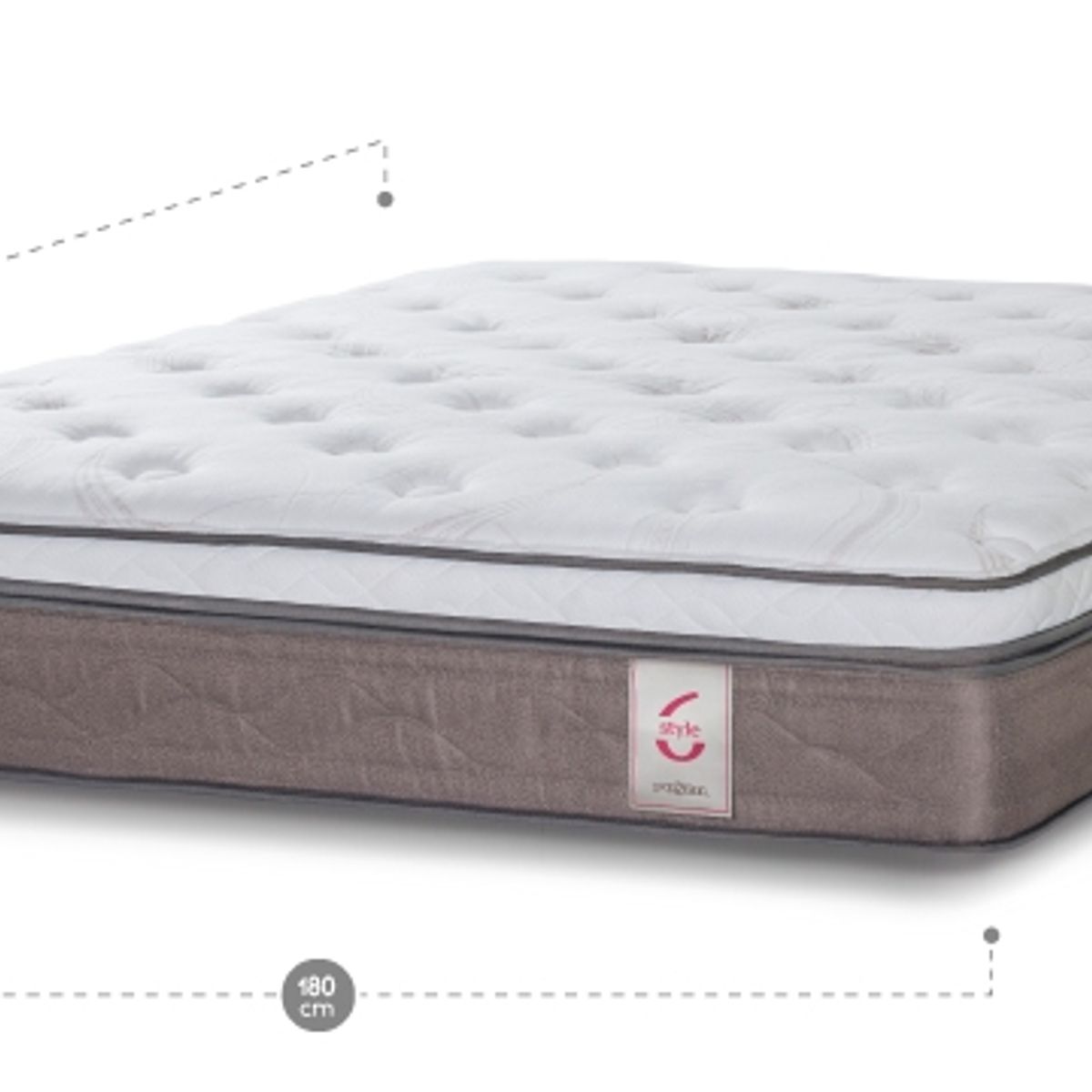 ROSEN - Cama Europea New Style 6 2 Plazas Base Dividida 150x200 cm